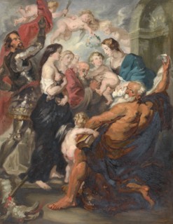 Madonna Accompanied by Saints, 1859. Creator: Adolphe Leonard de Mol.