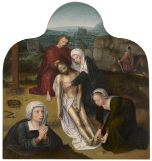 The Lamentation over the Dead Christ, mid-16th century. Creator: Adriaen Isenbrandt.