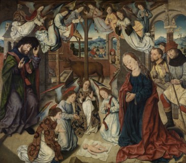 The Adoration of the Shepherds, late 15th-early 16th century. Creator: Aelbert Bouts.