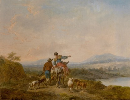 Landscape with Figures, late 18th-early 19th century. Creator: Balthasar Paul Ommeganck.
