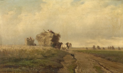 Harvest, mid-late 19th century. Creator: Edmond de Schampheleer.