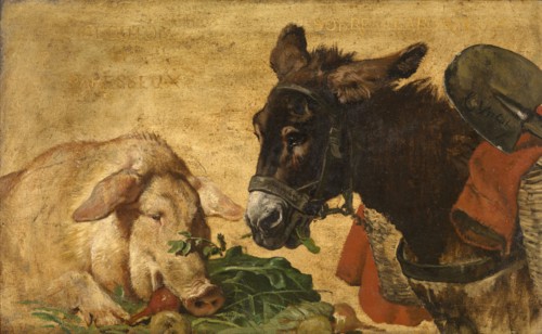 Greedy and Lazy, Moderate and Industrious, c1850-1890. Creator: Charles Verlat.