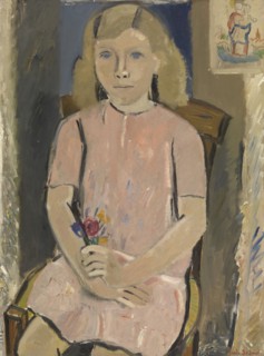 Girl in Pink, 1937. Creator: Gustave De Smet.