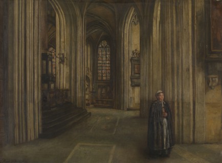 Interior of a Church, 1871. Creator: Henri Jean Augustin de Braekeleer.