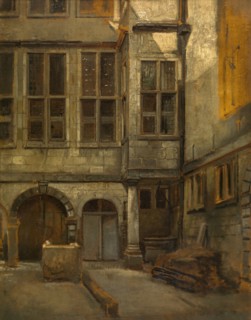 Courtyard of Antwerp Town Hall, c1860s. Creator: Jan August Hendrik Leys.