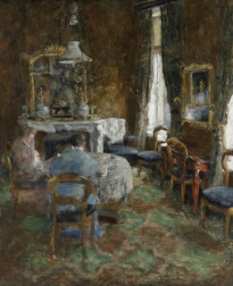 The Bourgeois Salon, 1881. Creator: James Ensor.