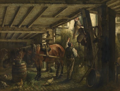Haycart, c1860-1900. Creator: Jan Stobbaerts.
