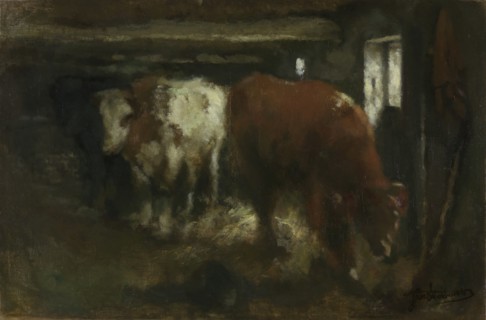 Slaughter Shed, c1860-1900. Creator: Jan Stobbaerts.