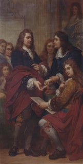 The Engraver Gerard Edelinck in Paris, (1680s), 1862-1872. Creator: Nicaise de Keyser.