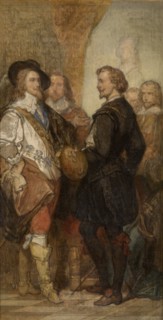 The Painter Anthony van Dyck in London, (c1630s), c1860s. Creator: Nicaise de Keyser.