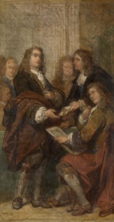 The Engraver Gerard Edelinck in Paris, (c1670s), c1860s. Creator: Nicaise de Keyser.