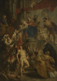 Enthroned Madonna Adored by Saints, c1628. Creator: Peter Paul Rubens.