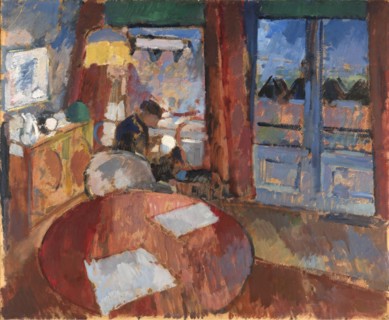 Interior with Embroiderer, 1915. Creator: Rik Wouters.