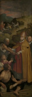 Saint Eligius of Noyon Assists the Lame and Buries the Dead, 1588. Creator: Ambrosius Francken I.