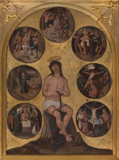 Christ Sitting on the Cold Stone and other Scenes of the Passion, 1st quarter 16th century. Creator: Anon.