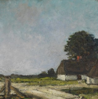 View in the Kempen with a Plank Bridge, c1900-1920. Creator: Jakob Smits.