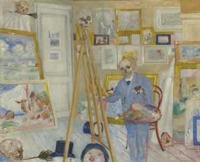 The Skeleton Painter, 1896. Creator: James Ensor.