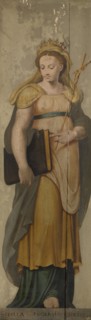 The Sibyl and the Church, 1565. Creator: Lambert van Noort.