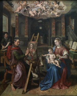 Saint Luke Painting the Virgin, 1602. Creator: Martin de Vos.