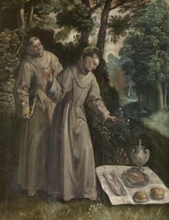 Saint Didacus Finds a Miraculous Meal, c1560-1600. Creator: Martin de Vos.
