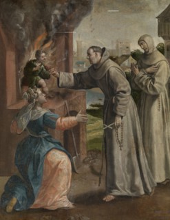 Saint Didacus Saves a Boy From the Oven, c1560-1600. Creator: Martin de Vos.
