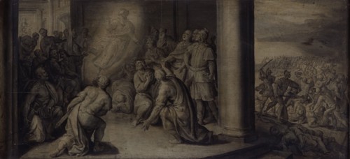 Saint Luke Appearing at the Curch of Our Lady in Tripoli, c1560-1600. Creator: Martin de Vos.