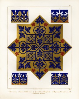 Floriated ornament: a series of thirty-one designs by Augustus Welby Pugin, architect..., 1849. Creator: H C Maguire.