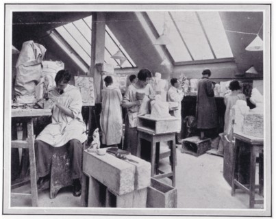 Photo from 'The Sphere' of L.C.C. Central School of Arts and Crafts in Southampton Row..., c1925. Creator: Unknown.