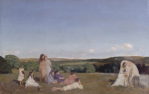 Clio and the Children, 1913 & 1915. Creator: Charles Sims.