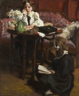 Lesson Time, 1908. Creator: Harrington Mann.