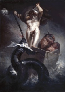 Thor battering the Midgard Serpent, 1790. Creator: Henry Fuseli.