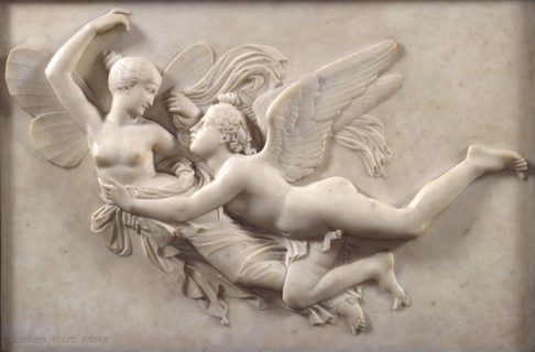 Cupid pursuing Psyche, before 1843. Creator: John Gibson.