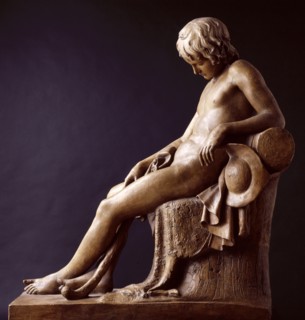 Sleeping Shepherd Boy, 1818. Creator: John Gibson.