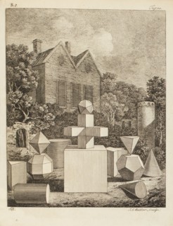 Landscape demonstrating correct perspective, 1754. Creator: Johann Sebastian Muller.