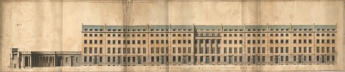 Design for the redevelopment of the Burlington House site, Piccadilly, Westminster, London..., c1811 Creator: Samuel Ware.
