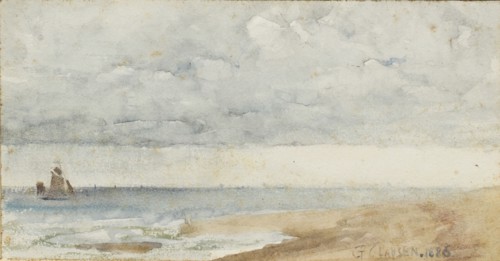 'At Horsey, Great Yarmouth', 1886. Creator: George Clausen.