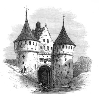 Porte Rabot, Ghent, 1872. Creator: Unknown.
