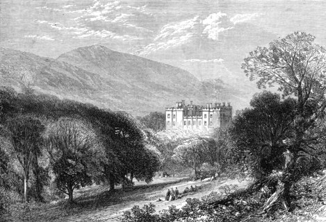 Chillingham Castle, Northumberland, visited by the Prince and Princess of Wales, 1872. Creator: Unknown.