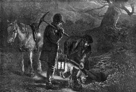 The hunting season: earth-stopping, 1872. Creator: Unknown.
