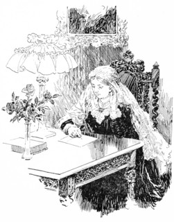'Queen Victoria in her Study', 1925. Creator: Howard Davie.