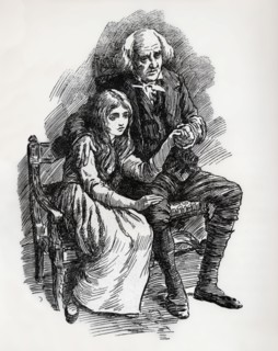 ''Little Nell and her Grandfather', c1900.  Creator: Harold Copping.