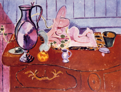 'Pink Statuette and Jug on a Red Chest of Drawers', 1910.   Creator: Henri Matisse.