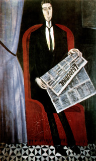 'Portrait of a Man with a Newspaper (Chevalier X)', 1911-1914. Creator: Andre Derain.