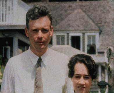 American Aviator Charles Augustus Lindbergh and His Wife Anne Morrow Lindbergh Posing..., 1930s. Creator: British Pathe Ltd.