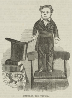 General Tom Thumb, a popular stage performer of very small stature, 1844. Creator: Unknown.