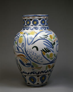 Decorative vase with a bird, 20th century.  Creator: Andre Derain.