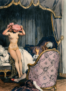 Casanova with Madame Baret, 1932. Creator: Auguste Leroux.