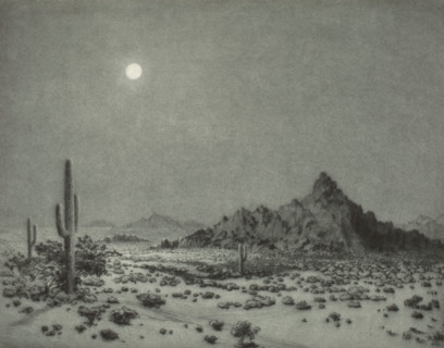 Arizona Night, 1930. Creator: George Elbert Burr.