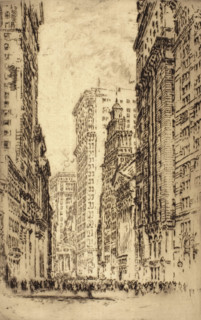 The Stock Exchange, New York, 1904. Creator: Joseph Pennell.
