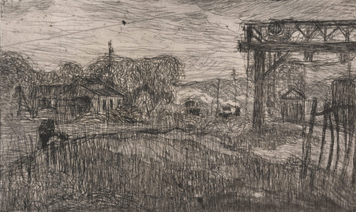 La Gare de Valmondois (The Valmondois Train Station), 1893. Creator: Armand Seguin.